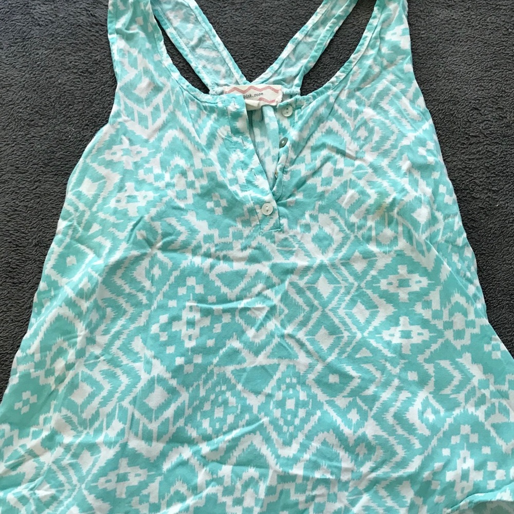 Pink Rose Tank Top